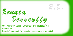 renata dessewffy business card